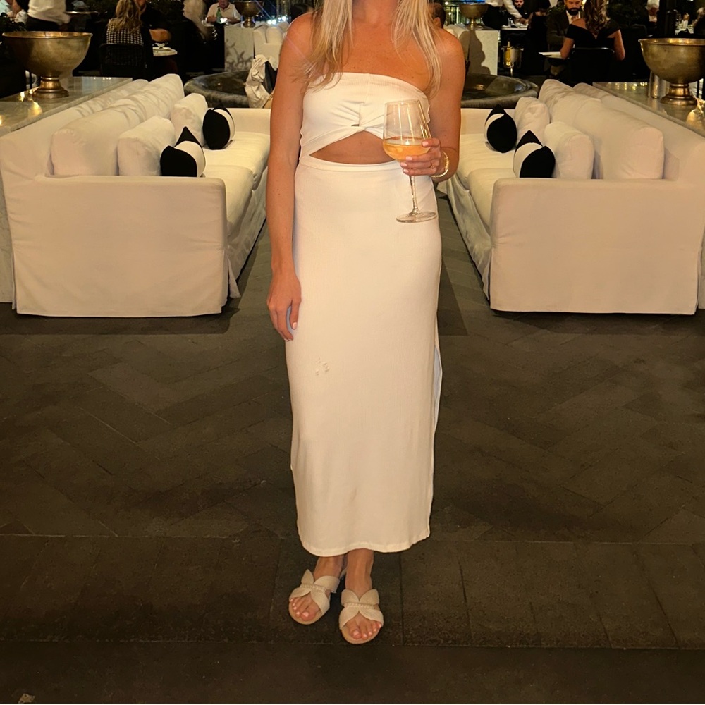 White Midi Dress
